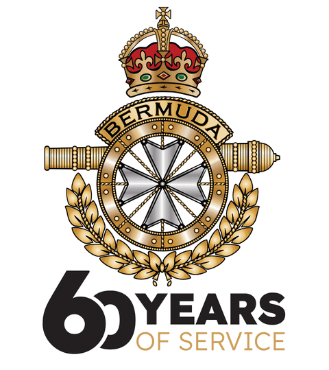 Royal Bermuda Regiment crest, 60 Years of Service